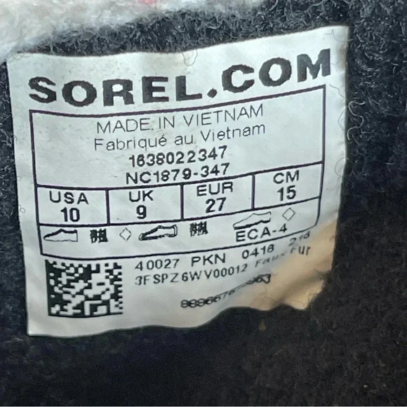 Sorel Toddler Yoot Pac Boot Dark Green and Orange Size 10. - Picture 9 of 9